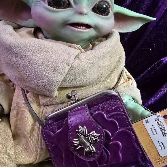 Patricia Nash RFID Purple Casella Bifold Wallet in Plum - New - Picture 2 of 10